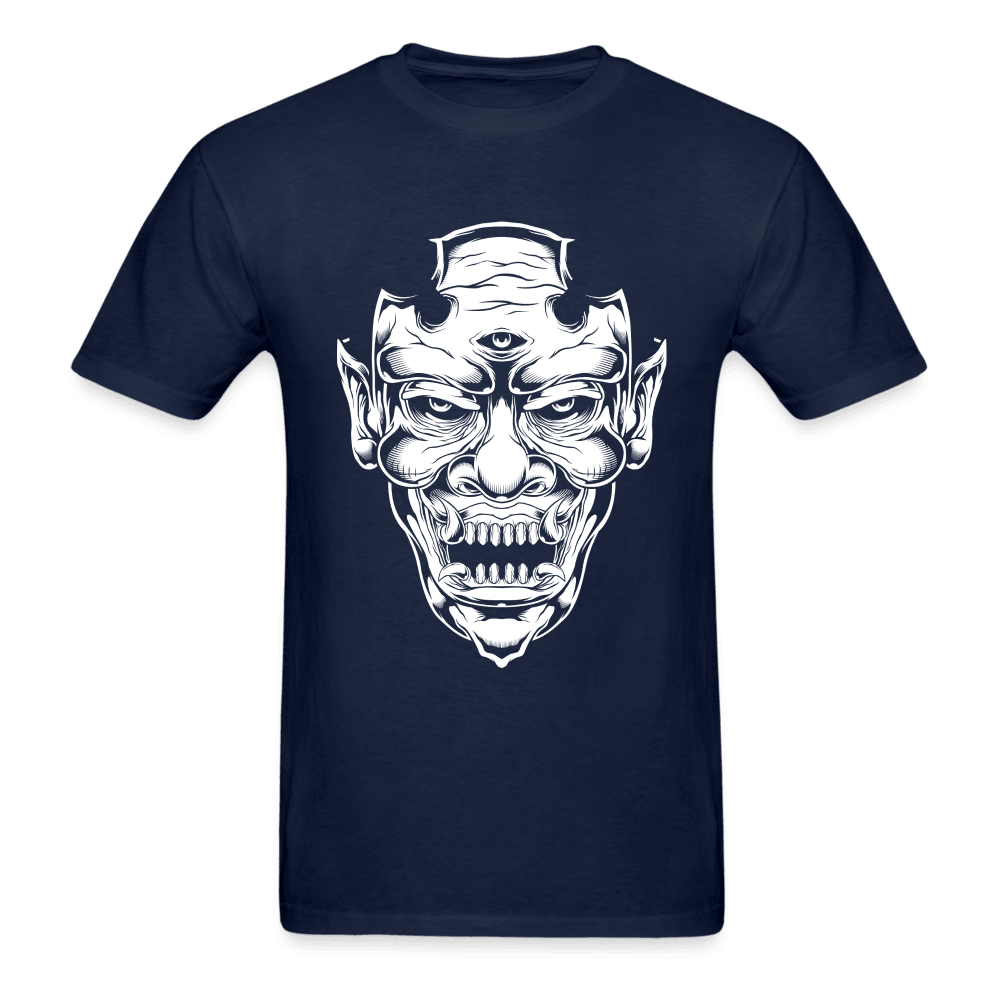 Three Eyed Demon T-Shirt - navy