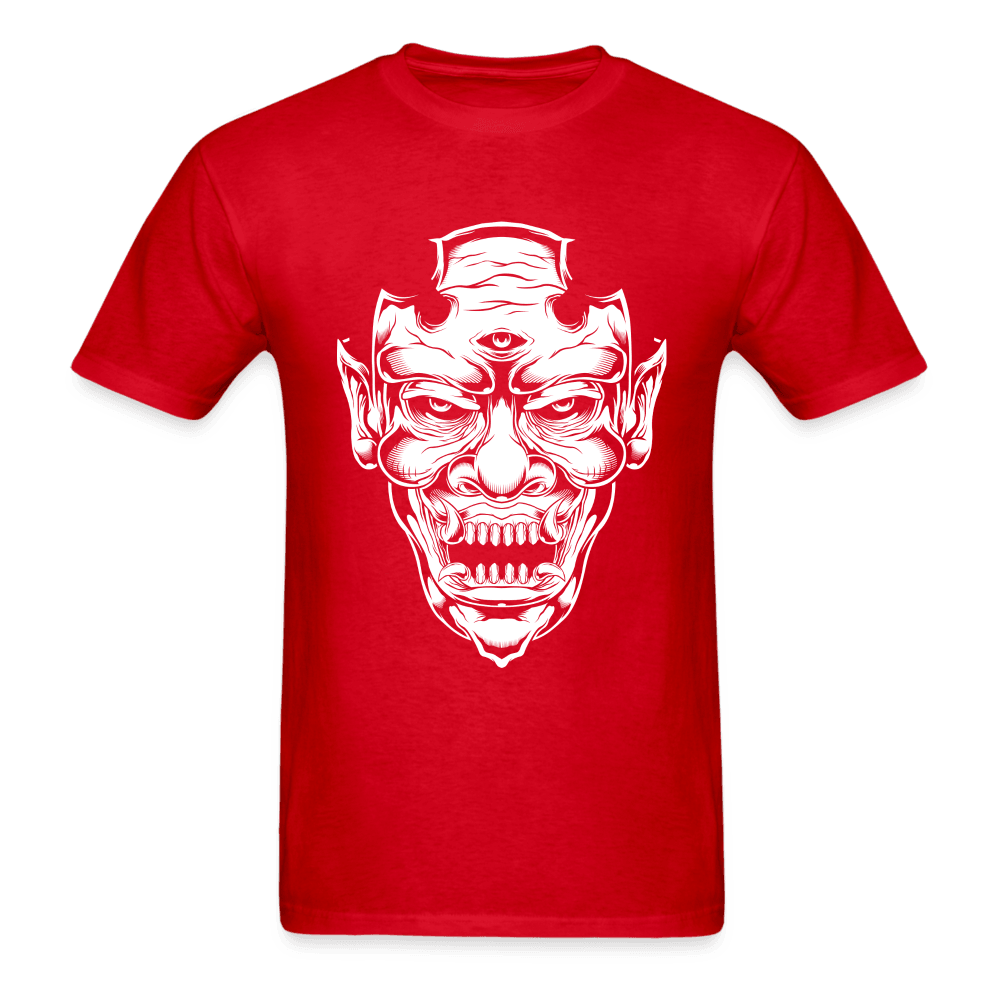 Three Eyed Demon T-Shirt - red