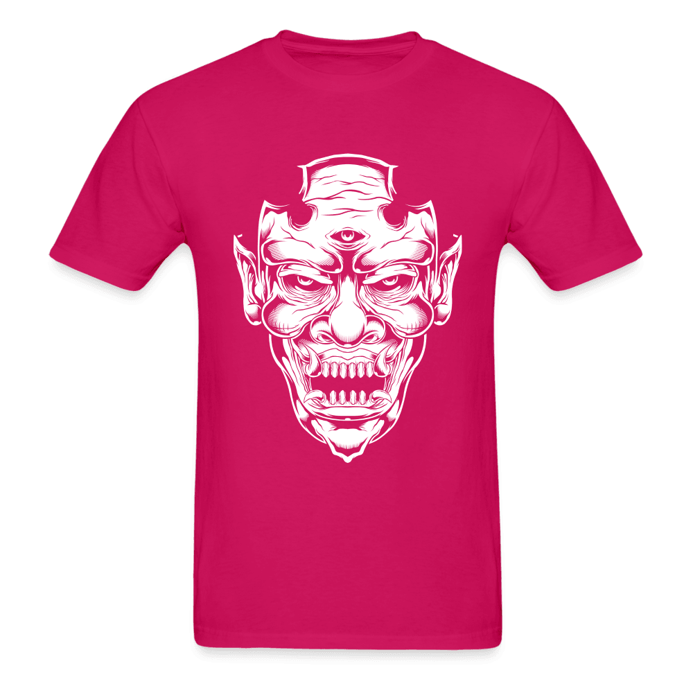 Three Eyed Demon T-Shirt - fuchsia