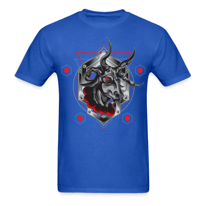 Demon Bull T-Shirt - royal blue