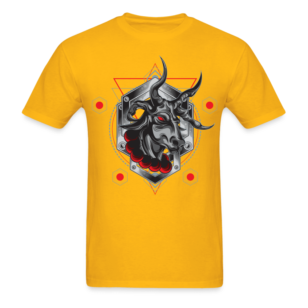 Demon Bull T-Shirt - gold