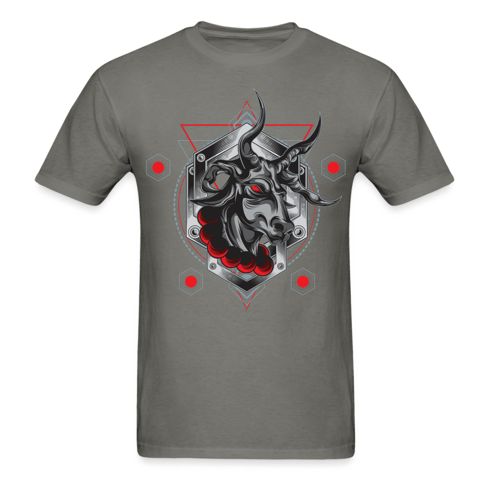 Demon Bull T-Shirt - charcoal