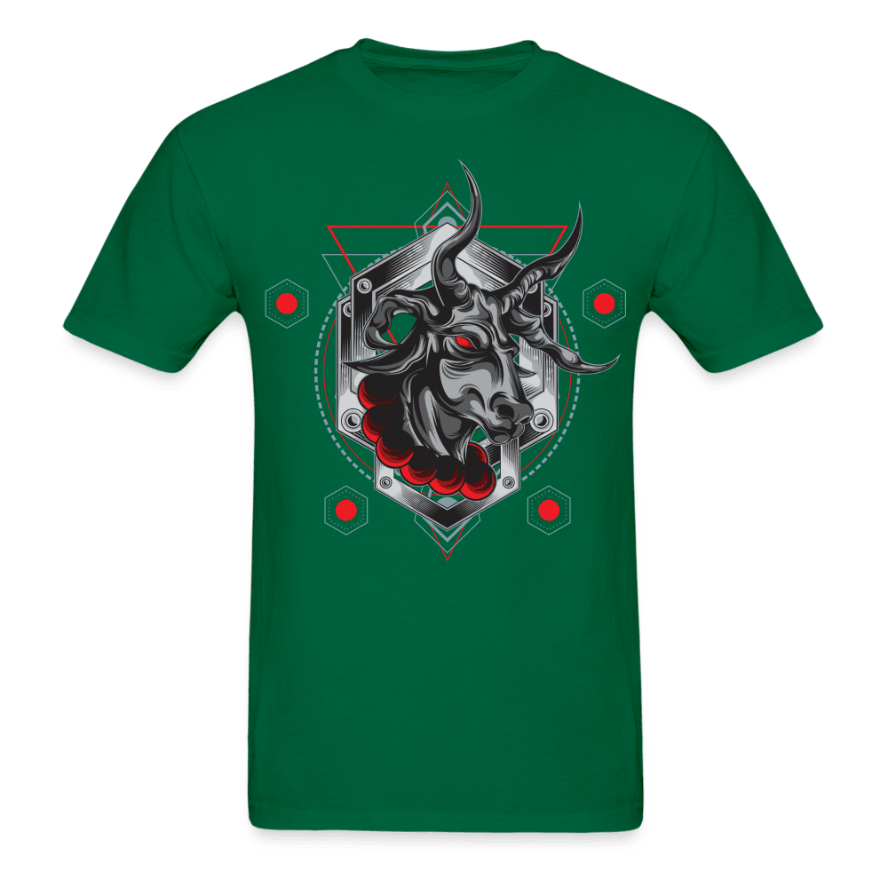 Demon Bull T-Shirt - bottlegreen