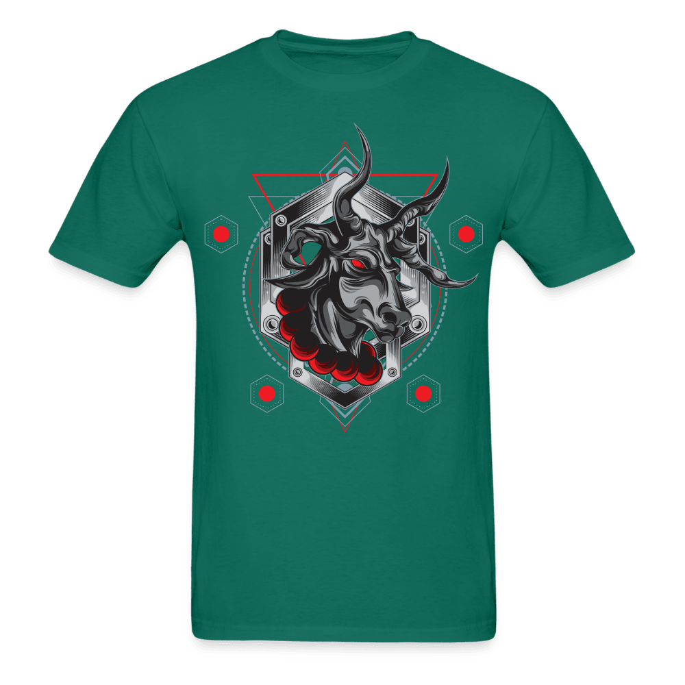 Demon Bull T-Shirt - petrol