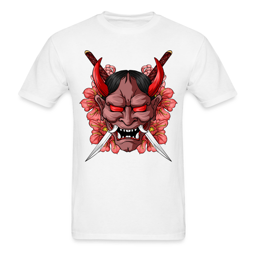 Demon Samurai T-Shirt - white