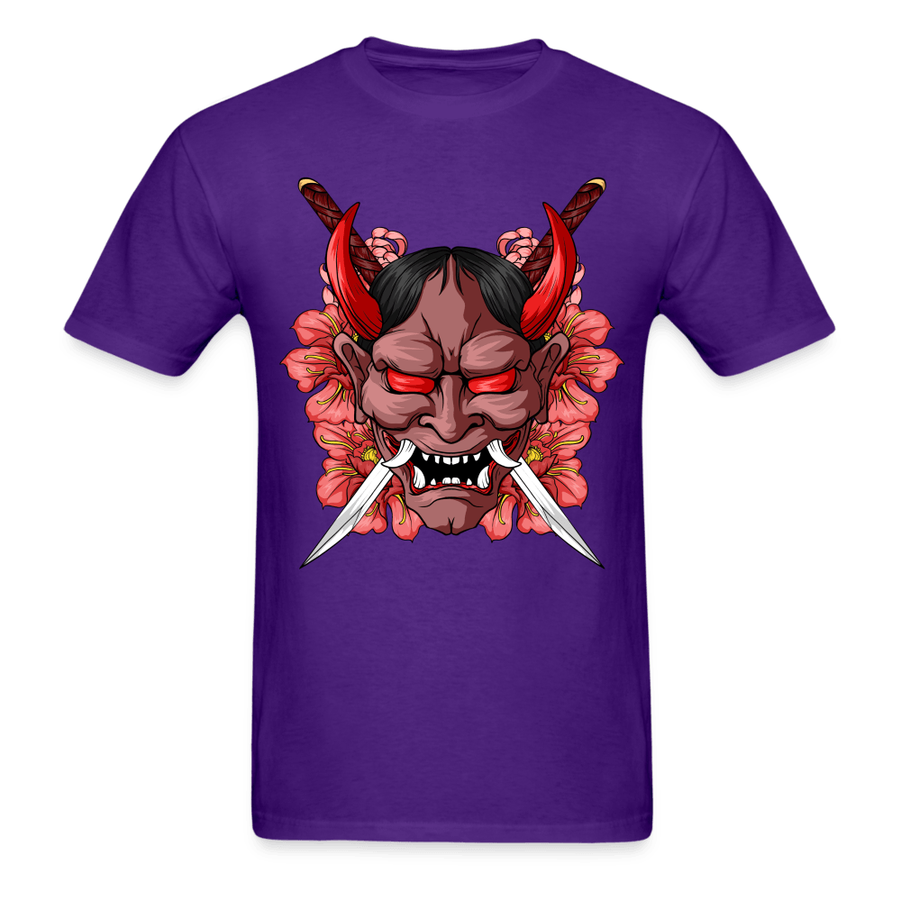 Demon Samurai T-Shirt - purple