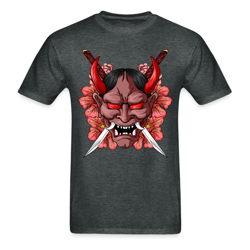 Demon Samurai T-Shirt - deep heather