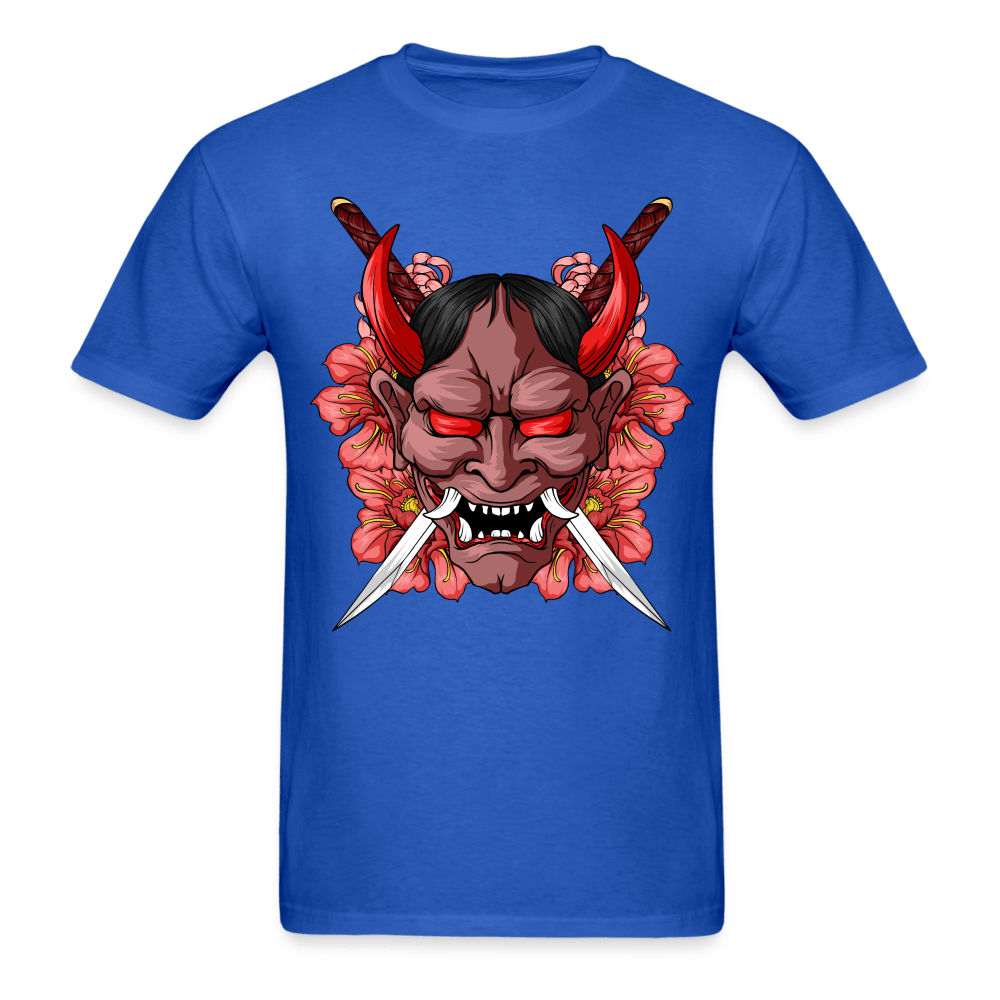 Demon Samurai T-Shirt - royal blue