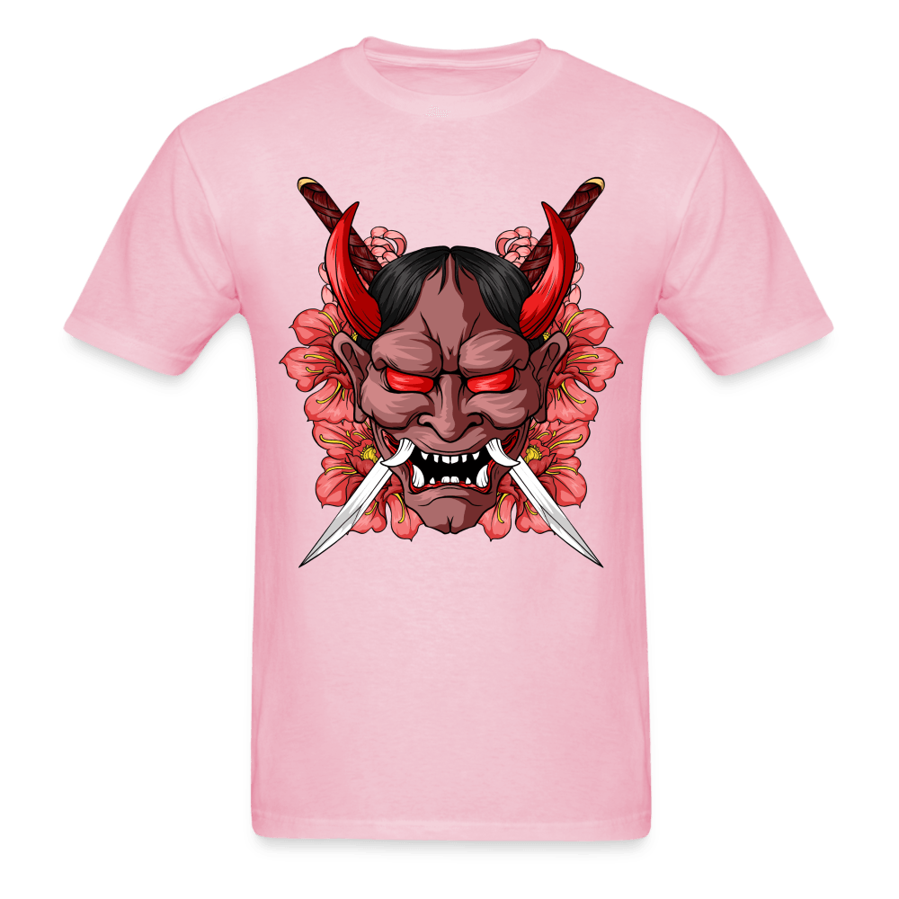 Demon Samurai T-Shirt - light pink