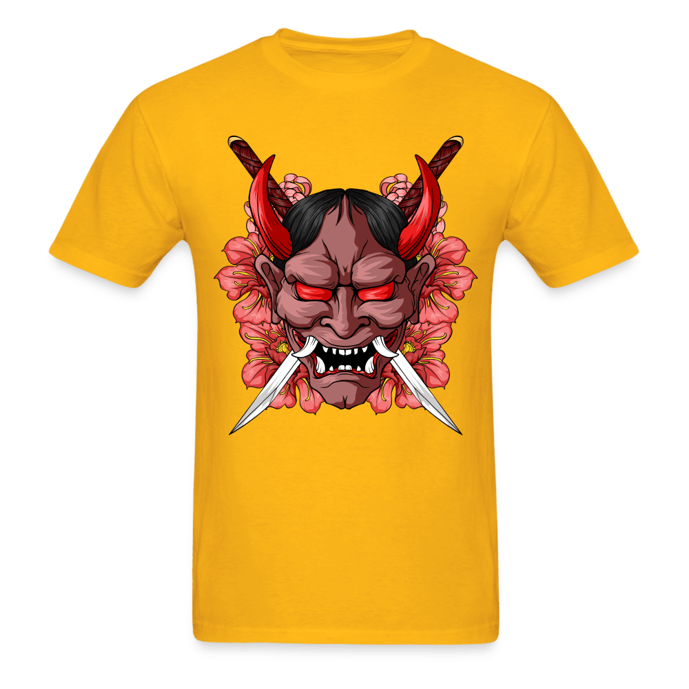 Demon Samurai T-Shirt - gold