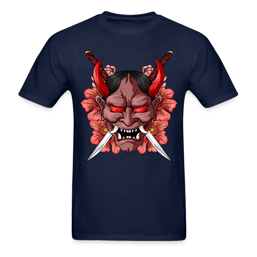 Demon Samurai T-Shirt - navy