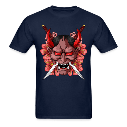 Demon Samurai T-Shirt - navy