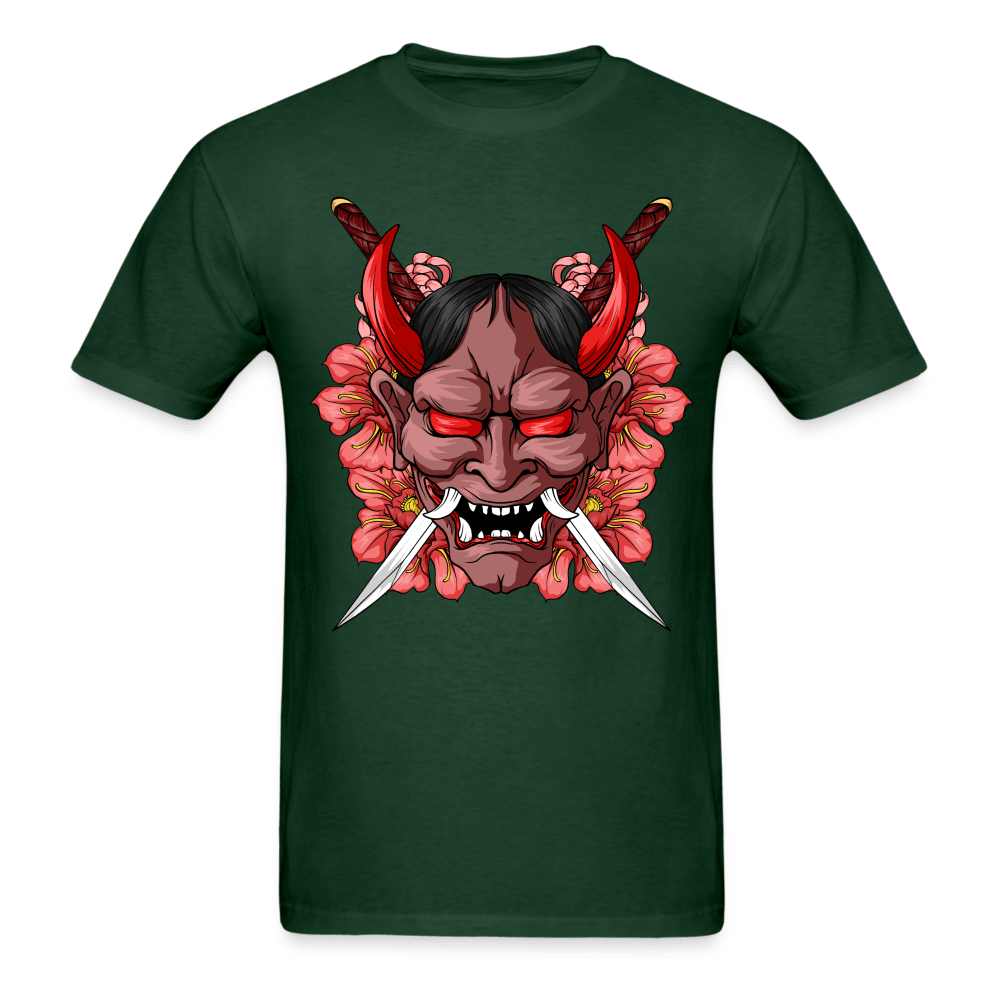 Demon Samurai T-Shirt - forest green