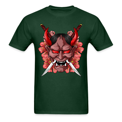 Demon Samurai T-Shirt - forest green