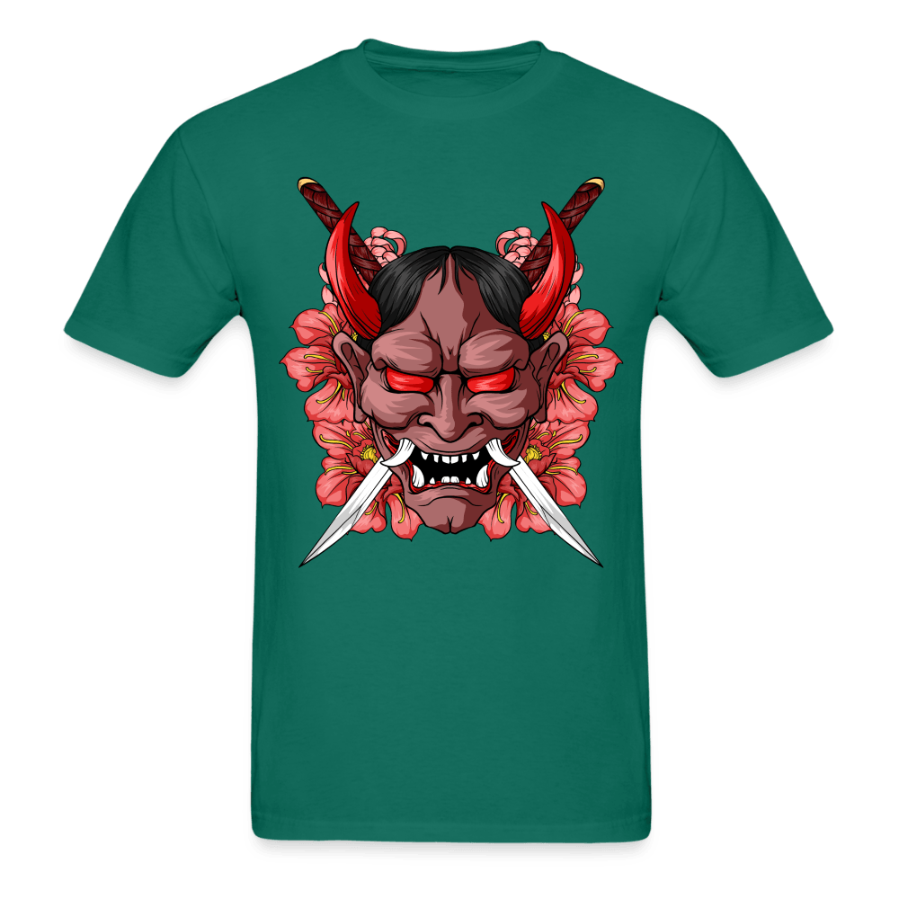 Demon Samurai T-Shirt - petrol