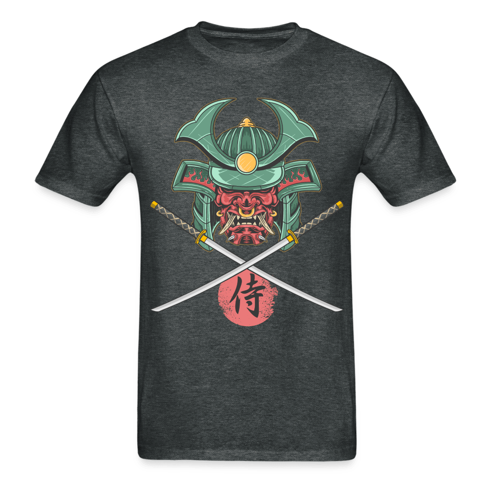 Demon Samurai T-Shirt - deep heather