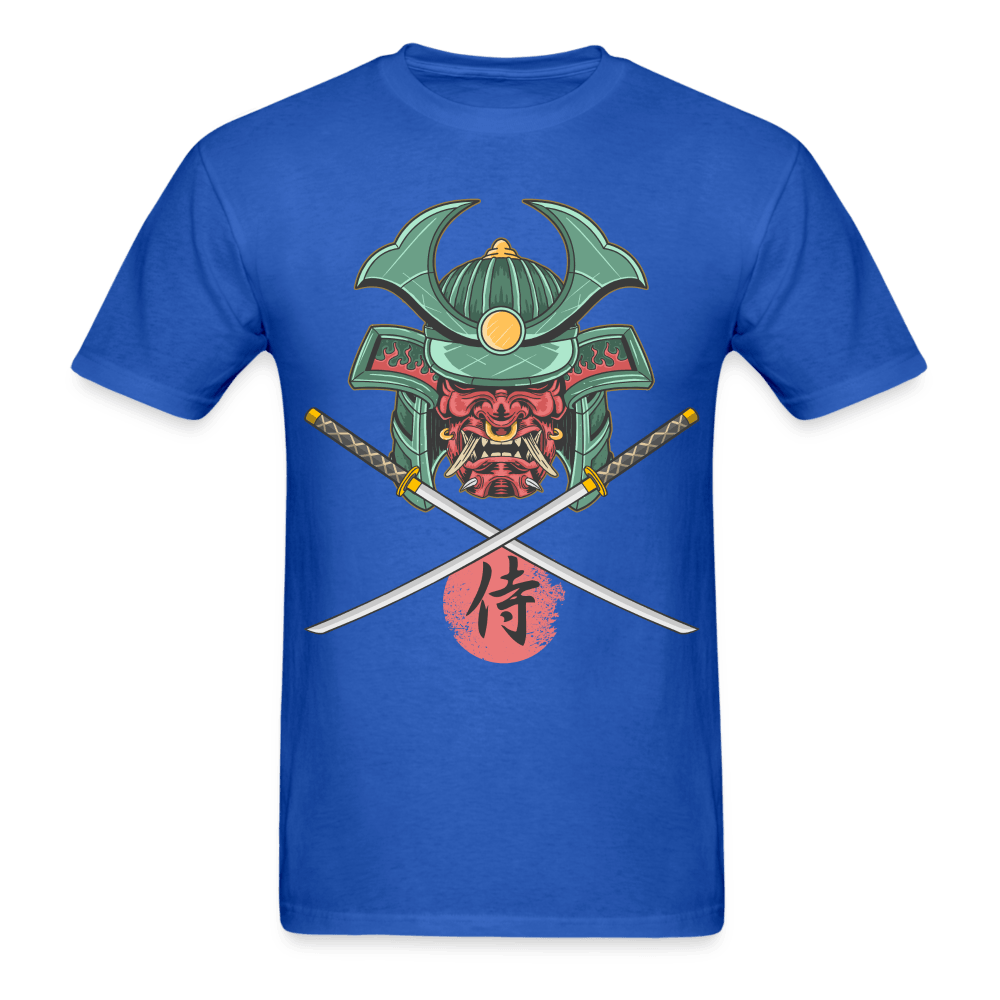 Demon Samurai T-Shirt - royal blue