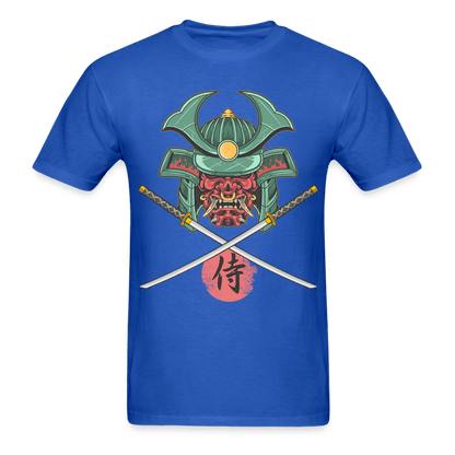 Demon Samurai T-Shirt - royal blue