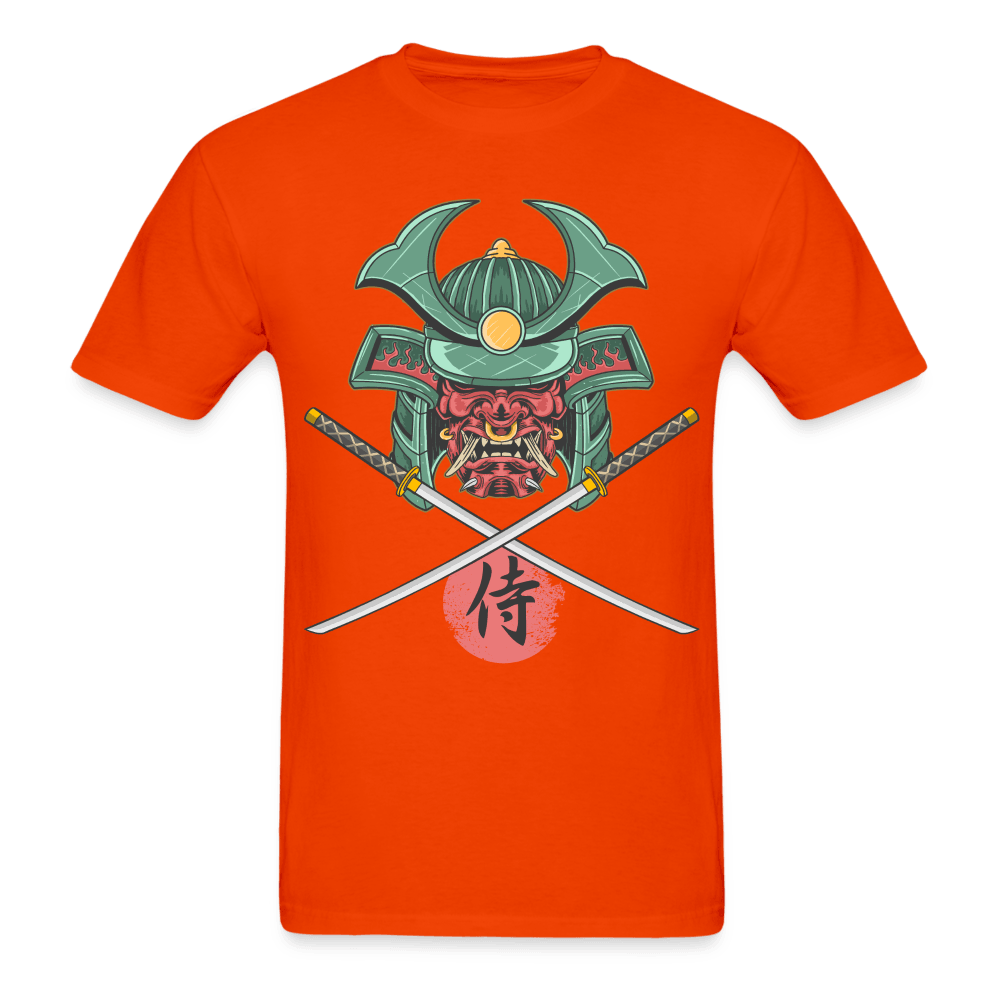 Demon Samurai T-Shirt - orange