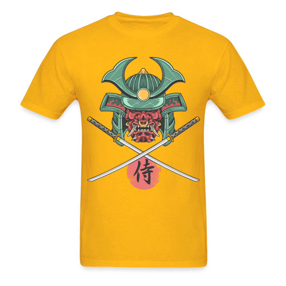 Demon Samurai T-Shirt - gold