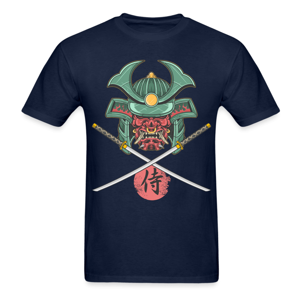 Demon Samurai T-Shirt - navy