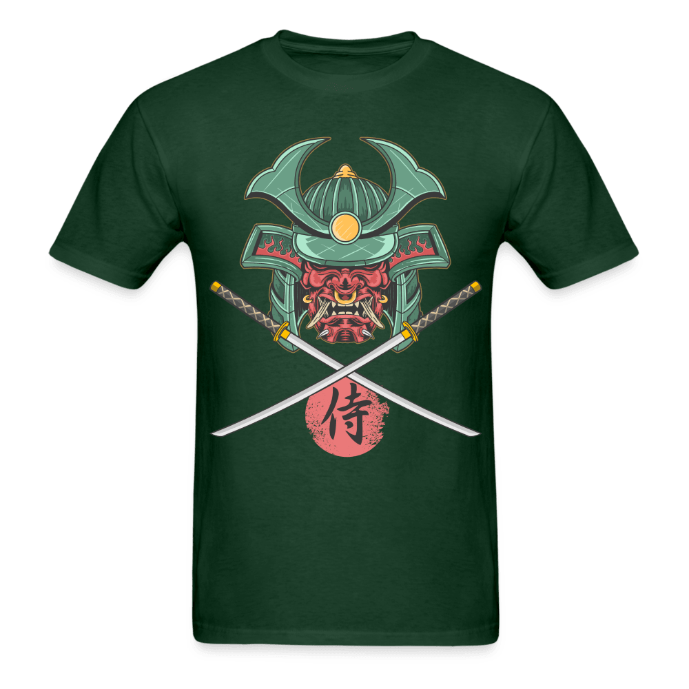 Demon Samurai T-Shirt - forest green