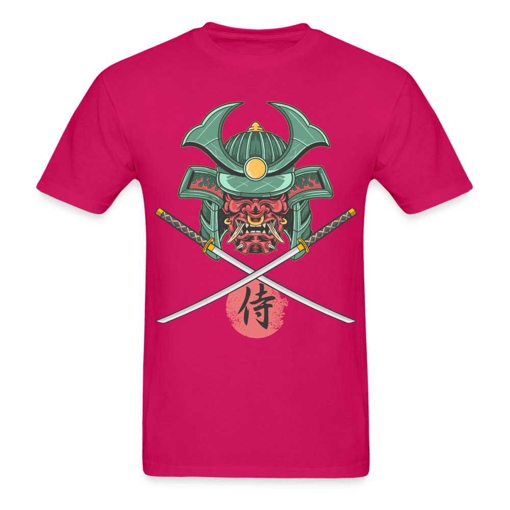 Demon Samurai T-Shirt - fuchsia