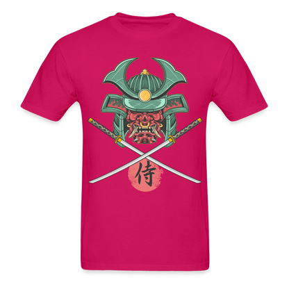 Demon Samurai T-Shirt - fuchsia