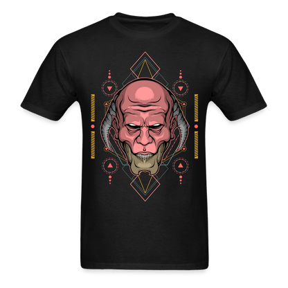 Back-Horned Demon T-Shirt - black