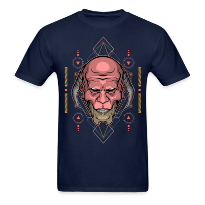 Back-Horned Demon T-Shirt - navy