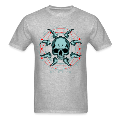 Demon Circle T-Shirt - heather gray