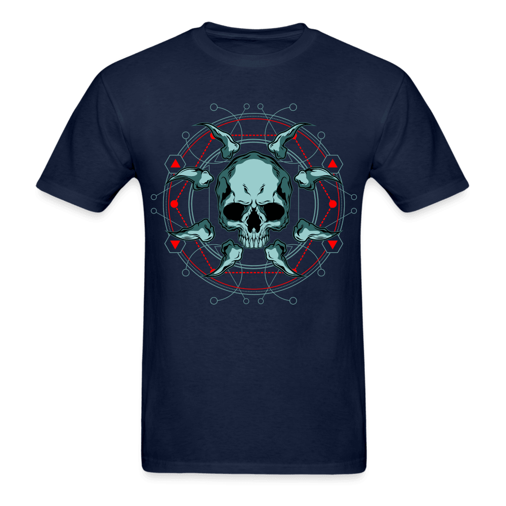 Demon Circle T-Shirt - navy