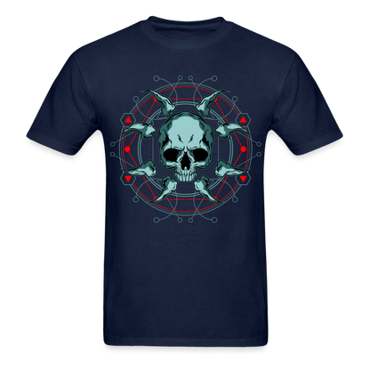 Demon Circle T-Shirt - navy