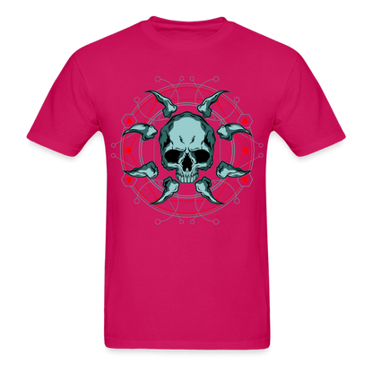 Demon Circle T-Shirt - fuchsia