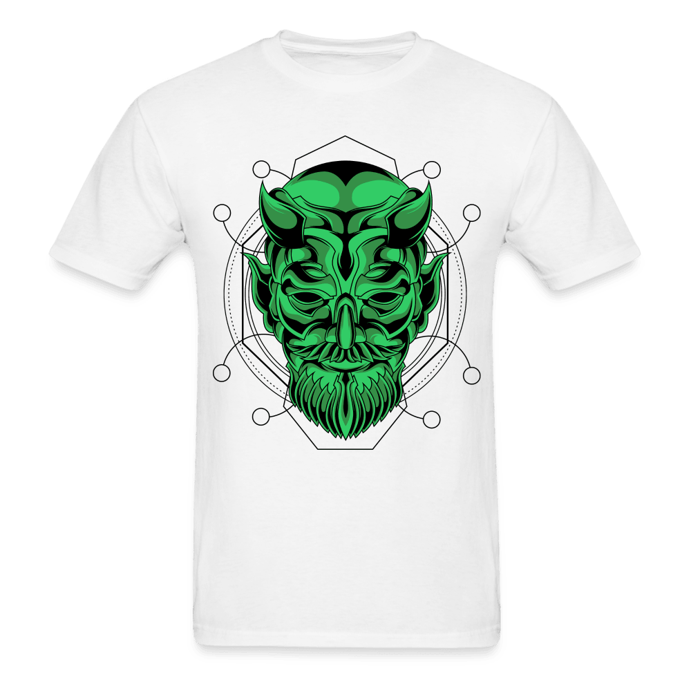 Green Demon T-Shirt - white