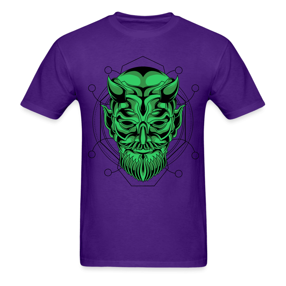 Green Demon T-Shirt - purple