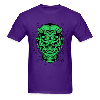 Green Demon T-Shirt - purple