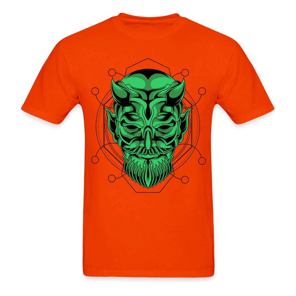 Green Demon T-Shirt - orange