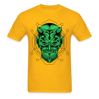 Green Demon T-Shirt - gold