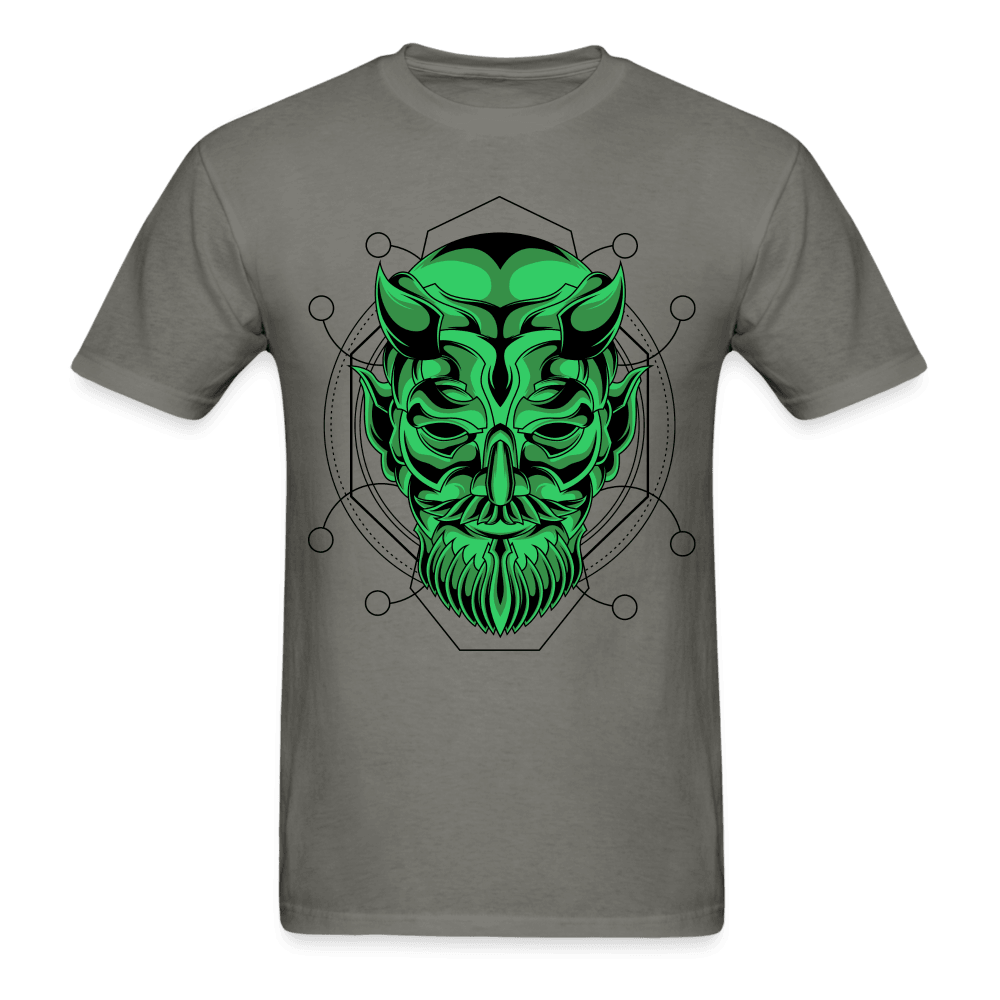 Green Demon T-Shirt - charcoal