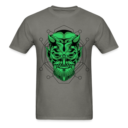 Green Demon T-Shirt - charcoal