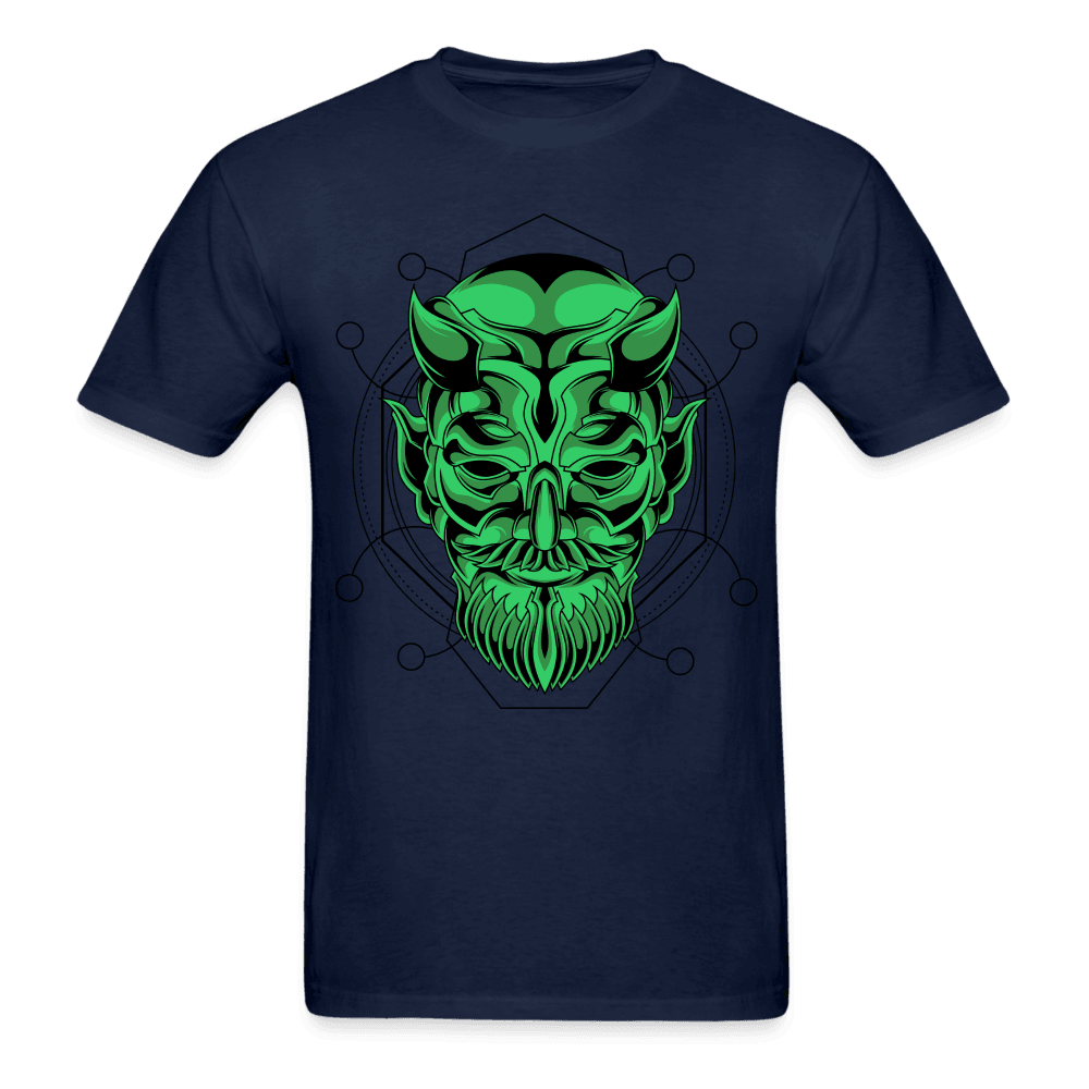 Green Demon T-Shirt - navy