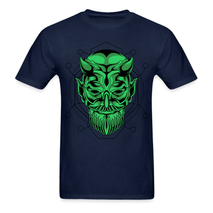 Green Demon T-Shirt - navy