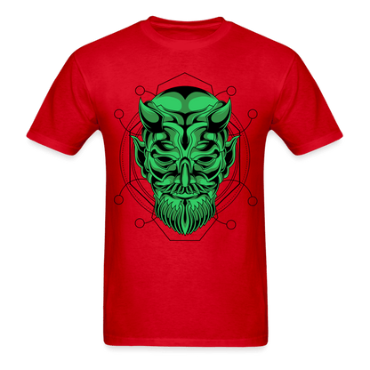 Green Demon T-Shirt - red