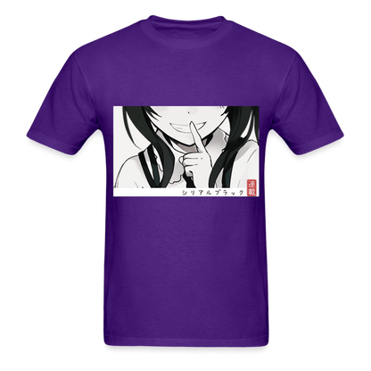 Mischievous Smile T-Shirt - purple