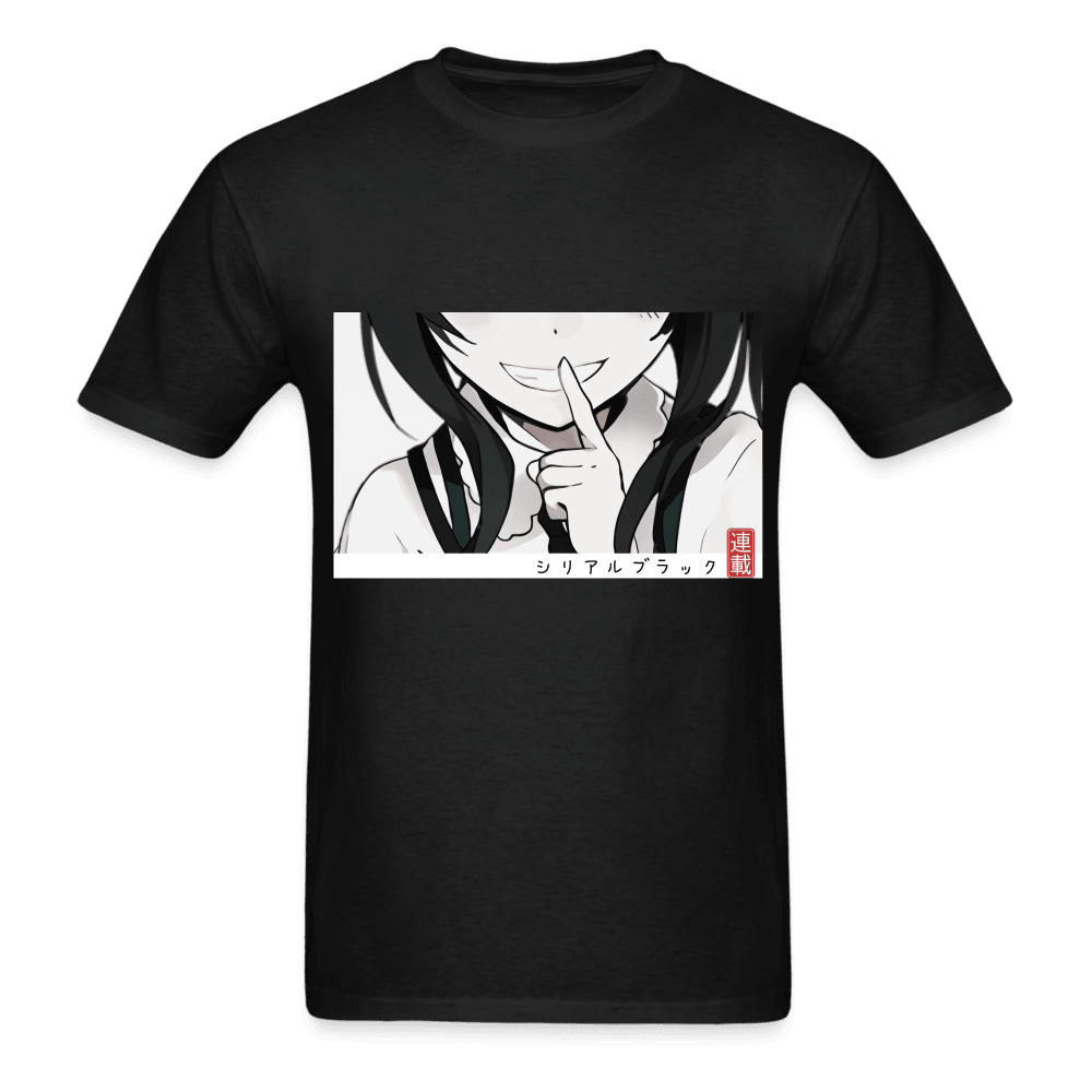 Mischievous Smile T-Shirt - black