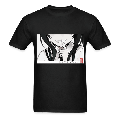 Mischievous Smile T-Shirt - black