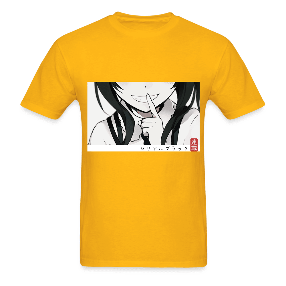 Mischievous Smile T-Shirt - gold