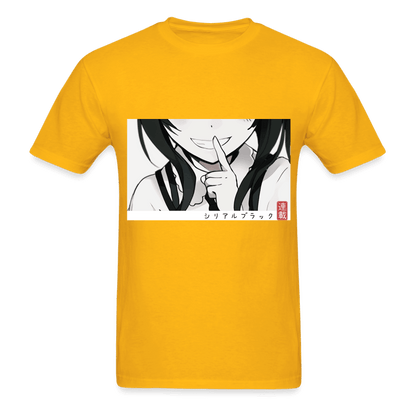 Mischievous Smile T-Shirt - gold