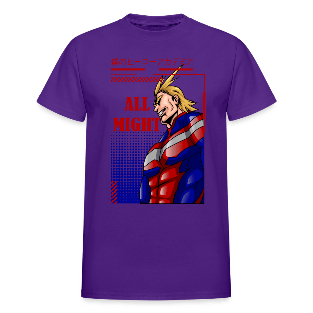 All Might - T-Shirt - purple